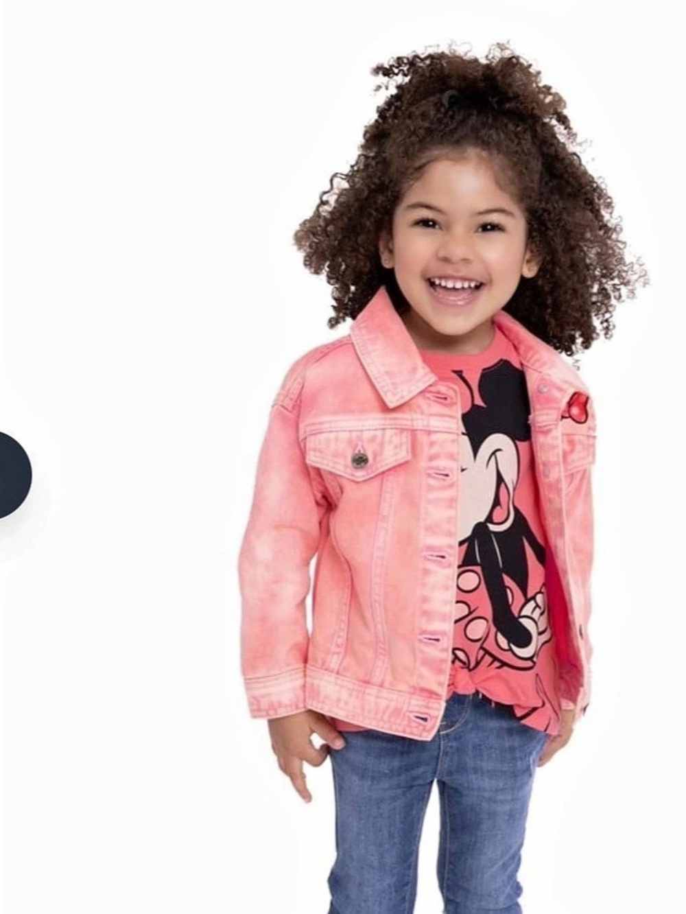 Disney Minnie Mouse Pink Denim Jacket set